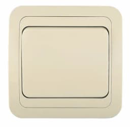 Выключатель 1-кл. СП Mimoza 10А IP20 крем./крем. Makel 25001