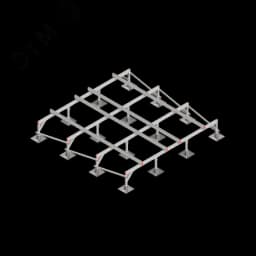 Опорная конструкция для установки оборудования TECHNORAPTOR STEELFOOT 3000х3000 КМ-профиль