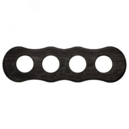 Шедель Рамка 4-х постовая (Угольно-черный) скрытый монтаж BF8 BF8-640-119 Бирони