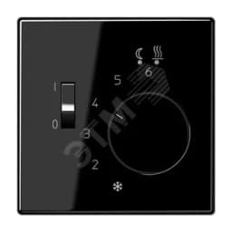 Накладка для регулятора подогрева пола Серия LS990 Материал- термопласт Цвет- черный