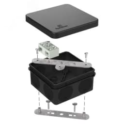 Коробка огнестойкая для о/п 40-0330-FR2.5-40 Е15-Е120 RAL7035 260х175х90 (7 шт/кор) Промрукав