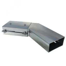 Короб горизонтальный для поворота трассы на 135 У1117 150х50-135 У3, краска, S1,5