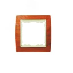 Рамка на 1 пост, S82, вишня - шампань