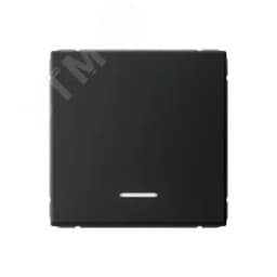 ARTGALLERY 1-клавишный выключатель с подсветкой, сх.1а, 10АХ, механизм, карбон Systeme Electric