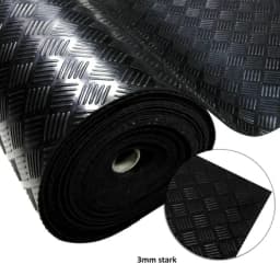 Покрытие резиновое "Шахматы" 1,2х10м черный