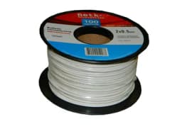 Кабель сигнальный неэкранированный 2x0.5мм 100м пластиковая катушка белый NETKO SIC62585X0B