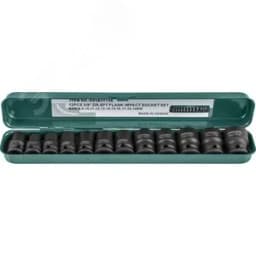 Набор головок торцевых ударных 3/8"DR, 8-19 мм, 12 предметов Jonnesway