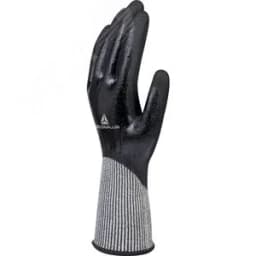 Перчатки трикотажные антипорезные с двойным нитриловым покрытием VECUTD04, размер 10