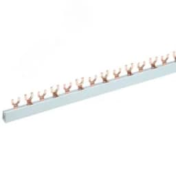 Шина соединительная типа FORK вилка 2Р 63 А 1 м 10шт, REXANT