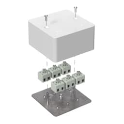 Коробка огнестойкая для кабель-канала 40-0460-FR2.5-12 Е15-Е120 RAL9003 85х85х45 (44 шт/кор) Промрукав
