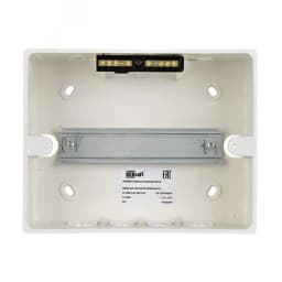 Корпус пластиковый навесной с прозрачной дверью 1 ряд 9 модулей IP41 ЩРН-П