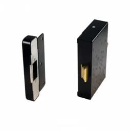 Замок электромеханический накладной (ключ+слайдер, нз,12В) Promix-SM215.10 black