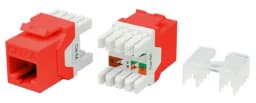 Вставка Hyperline KJ8-8P8C-C6A-180-RD Keystone Jack RJ-45(8P8C)