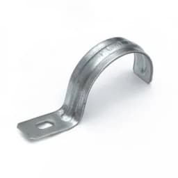 Скоба металлическая однолапковая усиленная противопожарная СМОУ d38-40 мм (50 шт/уп)