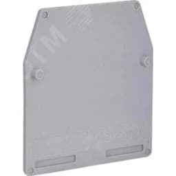 Пластина концевая (клемма 2.5-10мм.кв.) серая для CBС ZCB061GR DKC