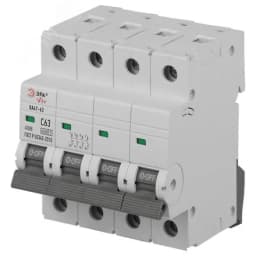 Выключатель автоматический ВА47-63 4P 63А кривая C 4,5кА PRO VA63-4P63C4.5 ЭРА