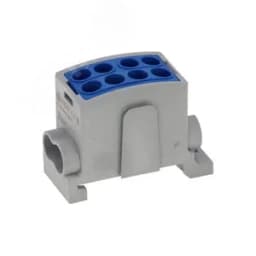 Клемма голубая, 4 подключения 2,5-16мм 1000V 100А