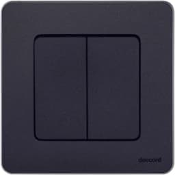 Выключатель 2-кл. Inspiria 10А IP20 250В 10AX механизм антрацит Leg 673623