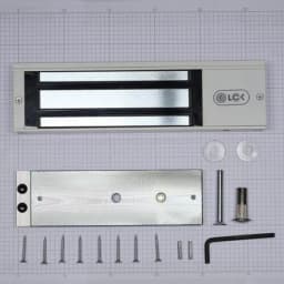 Электромагнитный замок (сила удержания 500 кг), с двумя встроенными датчиками, цвет белый, RAL9016(белый) RL-EM500-LSW R-Lock