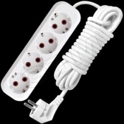 Удлинитель бытовой 4х5м с заземлением 10А У10-555 555-05 Универсал