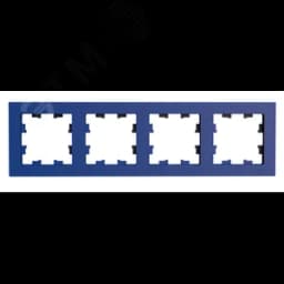 ATLASDESIGN рамка четырехехпостовая, универсальная, АКВАМАРИН Systeme Electric