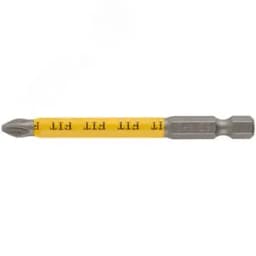 Биты кованые сталь S2 односторонние 75 мм PH2 Профи 10 шт блистер FIT