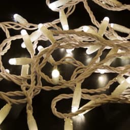 Гирлянда НИТЬ NeonNight flashing 10 м белый ПВХ 100 LED ТЕПЛЫЙ БЕЛЫЙ 24В 305236