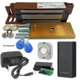 Электромагнитный замок с ключами комплект на одну дверь Уралкам