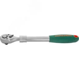 Рукоятка трещоточная телескопическая 1/2"DR, 72 зубца, 300-440 мм