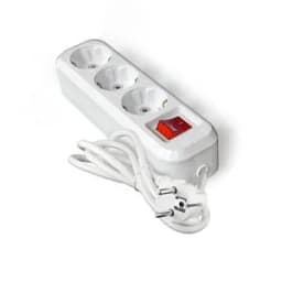 Удлинитель S-303А ПВС 3*1,5 ,3 гнезда, с заземлением, с выключателем, 3м (еврослот) Универсал