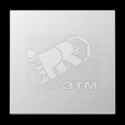 Клавиша 1-я для выключателей и кнопок без подсветки. Серия LS990 Материал- металл Цвет- алюминий JUNG