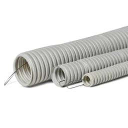 Труба гофр. тяжелая самозатух. ТГТ СЗ ПВХ(нг) 25 мм с зондом (50 м) ПожТехКабель (710-003)