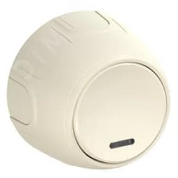 Выключатель одинарный Rotondo с подсветкой, цвет бежевый