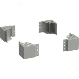 Уголок цоколя by ZPAS h=100мм серый (4шт/компл) РФ