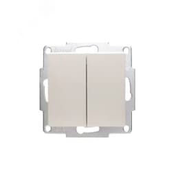 Vesna Выключатель 2-ой жемч. бел. перл. 742-3088-101 Lezard