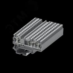 Клемма TC 1-2 пружинная, сечение 4 мм. кв., серая