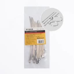 Хомут стальной 4,6х150мм, d пучка max 38мм, нагрузка 50кг, серый (25шт в упак) FERON