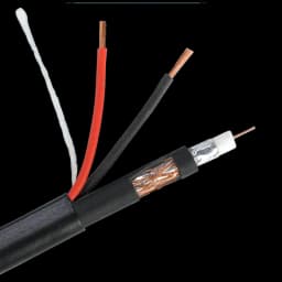 Кабель Видеонаблюдения КВК-П 2х0,75 (РК 75+2х0,75 (48) PE) ВНЕШНИЙ (черный) (продажа кратно 5 м) (ST)