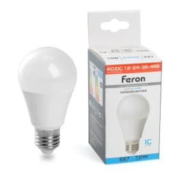 Лампа светодиодная низковольтная Feron LB192 Шар E27 10W 6400K 48732