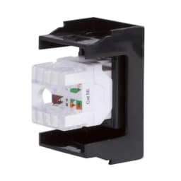 Розетка компьютерная 1-м 1мод. Viva RJ45 кат.5E черн. DKC 45238