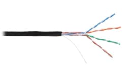 Кабель U/UTP, 4 пары, кат.5e, 24 AWG, внутренний/внешний, нг(А)-HF, 305 м, черный NIKOMAX NMC 4100C-BK