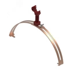 Зажим коньковый регулируемый с пластиковым держателем медь DKC