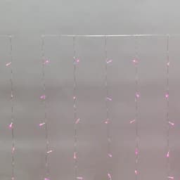 Гирлянда Светодиодный Дождь 3х2 м свечение с динамикой прозрачный провод 230 В цвет розовый 235097