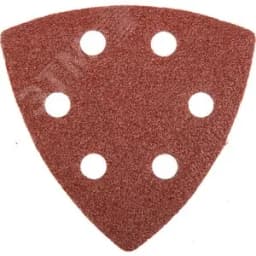 Треугольник шлифовальный на липучке 6 отверстий, Р60
