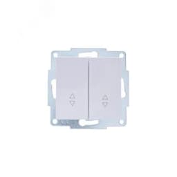 VESNA Выключатель проходной двойной белый