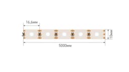 Лента светодиодная SPI 5050 60 LEDм 9 Втм 12В IP20 Цвет RGB SWG5PT60129WS2815RGB
