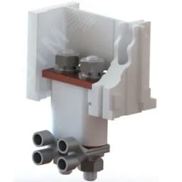 Комплект выводов для заднего присоединения шиной или кабелями (до 4-х) с кабельными наконечниками М10, (количество 3шт.)