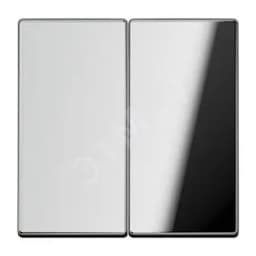 Клавиша 2-я для выключателей и кнопок без подсветки. Серия LS990 Материал- металл Цвет- полированный хром JUNG