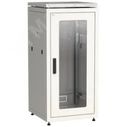 Шкаф сетевой 19" LINEA N 18U 600х800мм стеклянная передняя дверь серый ITK
