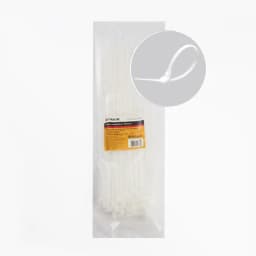 Хомут нейлоновый STEKKER NYCT47350 47х350 мм d пучка max 90 мм нагрузка 22кг белый упаковка 100 шт 32789